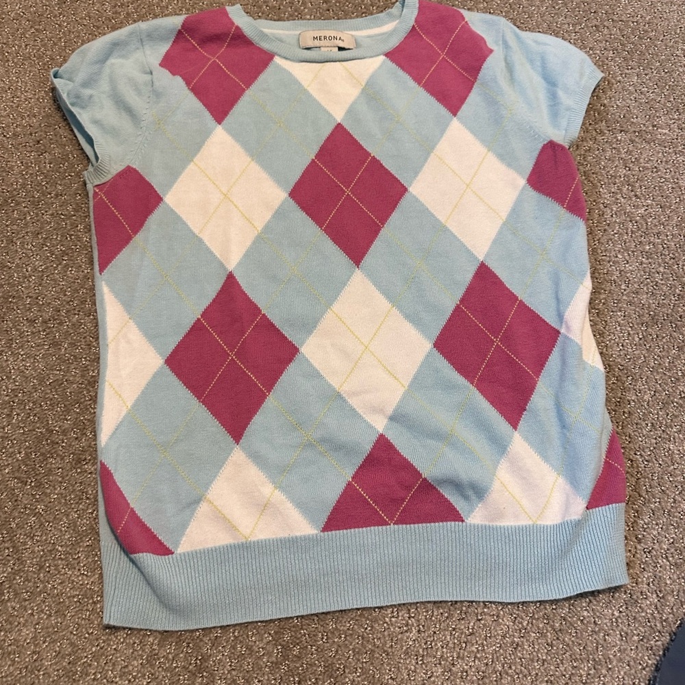 Argyle top